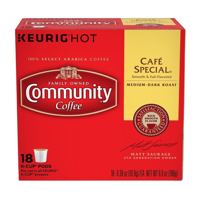 Community Coffee Caf&eacute; Special, K-Cup for Keurig Brewers, 18 Count N2