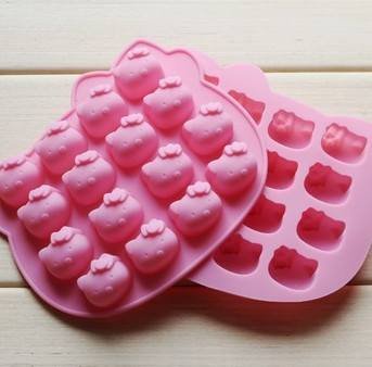 hello kitty shape Muffin case Candy Jelly Ice cake Silicone Mould Mold Baking Pan Tray