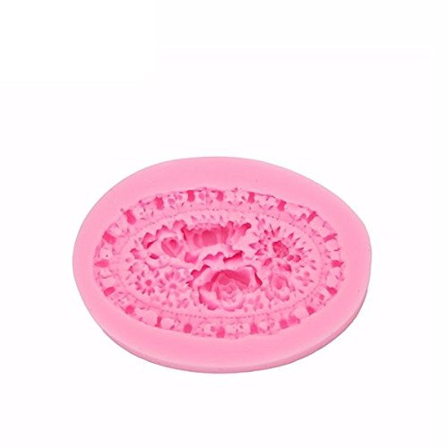 "dipshop Rose Flower Fondant Cake Mould Silicone Chocolate Soap Mold" shopping