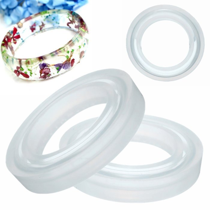 "Round Silicone Mould Mold For Resin Bracelet DIY Jewelry" shopping N2