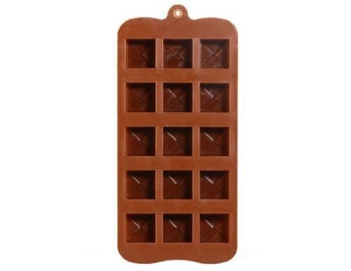 Silicone Square Cake Mold & Ice Tray (Brown) N2