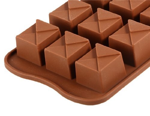 Silicone Square Cake Mold & Ice Tray (Brown) N4
