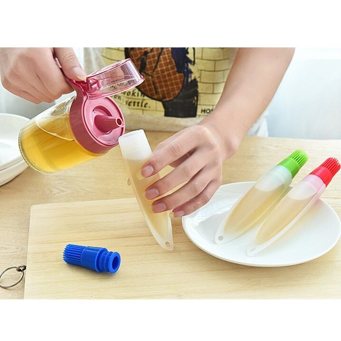 Yosa 1 pc Silicone Baking Brushs Liquid Oil Pen Cake Butter Bread Pastry Brush BBQ Basting Brush 3pcs/set N5