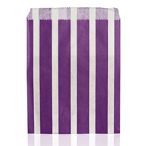 "25pcs Biodegrable Retro Stripe Candy Sweet Gift Bag Wedding Party Paper Food Bag (Green)" shopping N4