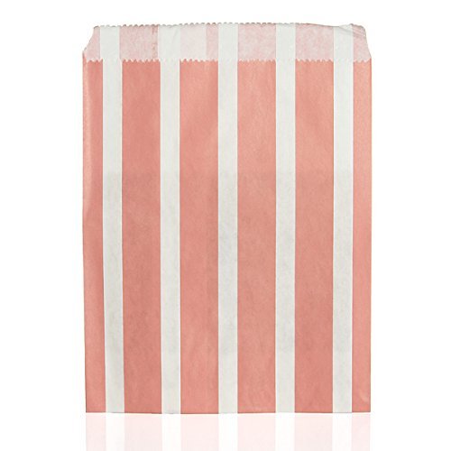 "25pcs Biodegrable Retro Stripe Candy Sweet Gift Bag Wedding Party Paper Food Bag (Green)" shopping N7