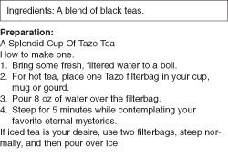 Black Tea-Awake English Breakfast Tazo Teas 20 Bag N3