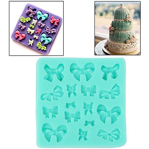Generic Soft Silicone Bowknot Style DIY Cupcake / Cake / Jelly / Chocolate Candy Paste Mold N2