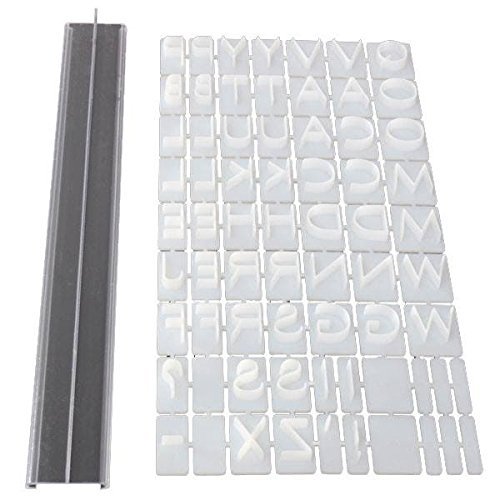 Letters Cake Baking Mold Embosser Cutter Fondant Biscuit Cookie Mould Plastic