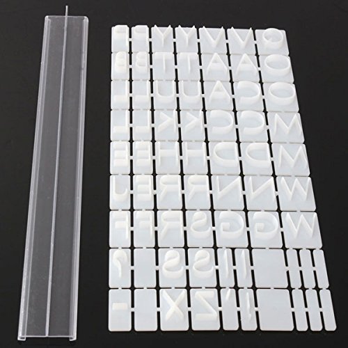 Letters Cake Baking Mold Embosser Cutter Fondant Biscuit Cookie Mould Plastic N4
