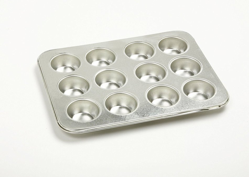 Kitchen, Dining & Bar Heavy-Duty Gauge Tin Mini Muffin Petite Cupcake 12 Cup Pan