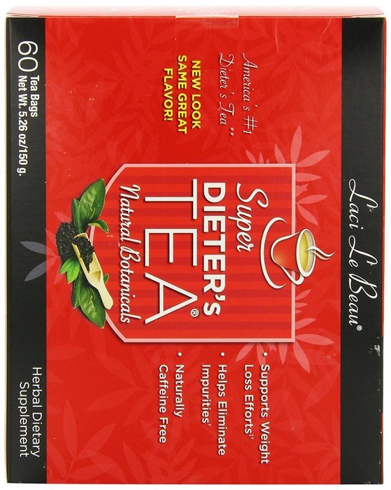 Laci Le Beau Super Dieter's Tea, All Natural Botanicals, 60-Count Box (Pack of 2) N3