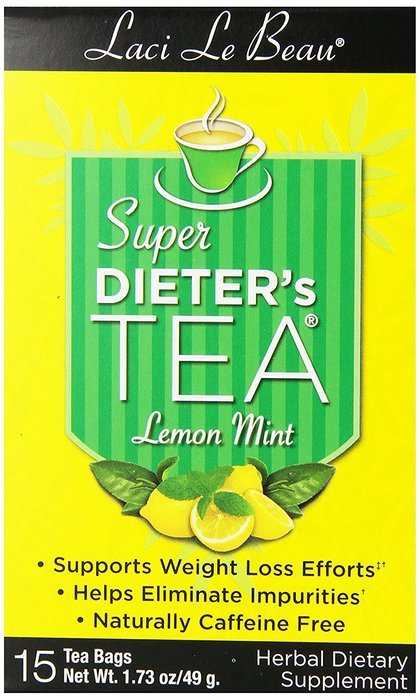 Laci Le Beau Super Dieter's Tea, All Natural Botanicals, 60-Count Box (Pack of 2) N31