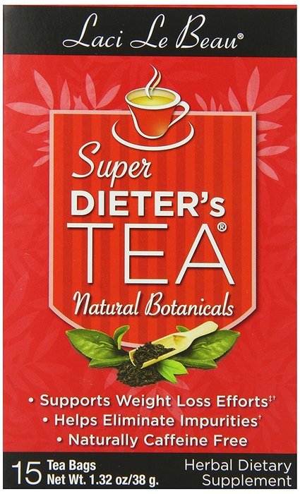 Laci Le Beau Super Dieter's Tea, All Natural Botanicals, 60-Count Box (Pack of 2) N39