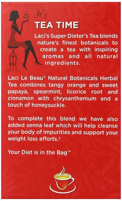 Laci Le Beau Super Dieter's Tea, All Natural Botanicals, 60-Count Box (Pack of 2) N41