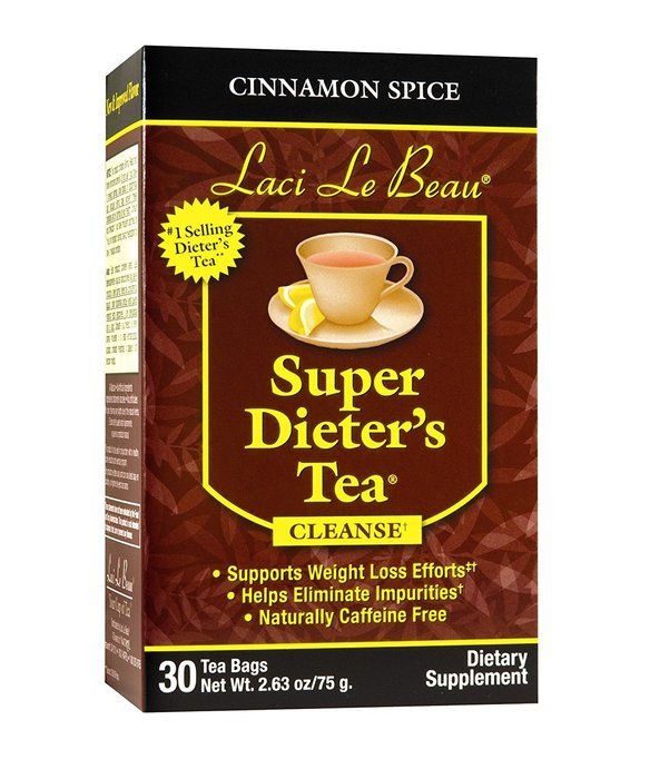 Laci Le Beau Super Dieter's Tea, All Natural Botanicals, 60-Count Box (Pack of 2) N45