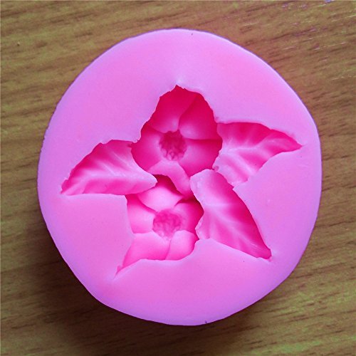 "3D New Rose Flower Leaf Silicone Mold Fondant Cake Decorating Chocolate Cookie Soap Mould" shopping N4