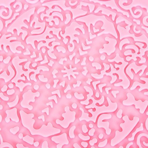 Cross Snowflake Fondant Cake Silicone Lace Mold Circular Flower Molds N2