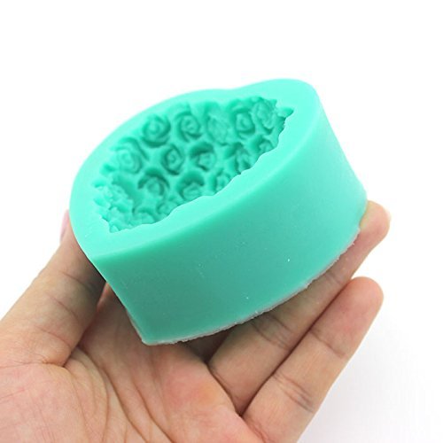 HuaYang Pretty Heart-shaped Bouquets of Roses Turn Sugar Cake Pudding Chocolate Mold Safe Silicone Utensils N5