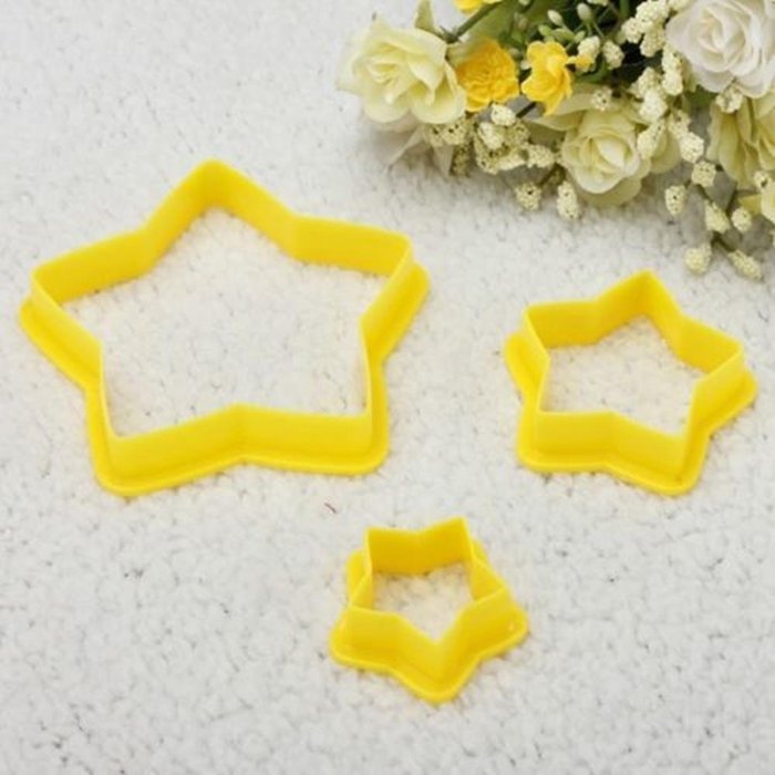 Cake & Cookie Cutters 6pcs Star Shape Cake Cookie Cutter Baking Cheese Embossing Mold N2