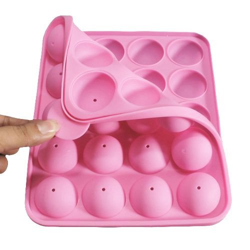 Autek 20 Silicone Tray Pop Cake Stick Mould Lollipop Cupcake Baking Mold Tool