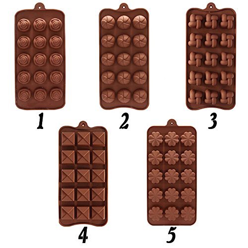 15 Holes 5 pattern Cake Mold Fondant Cake Molds Soap Chocolate Mold For The Kitchen Baking Cake Tools -Pier 27