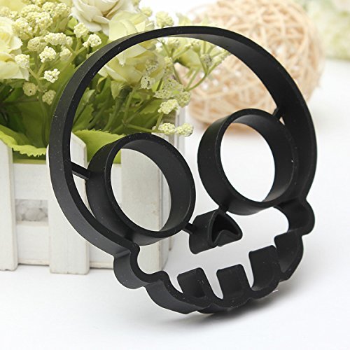 "Silicone Skull Egg Frying Mold Breakfast Pancake Mould" shopping N5