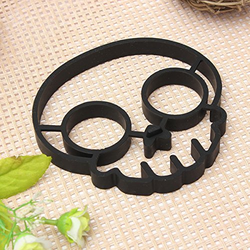 "Silicone Skull Egg Frying Mold Breakfast Pancake Mould" shopping N7