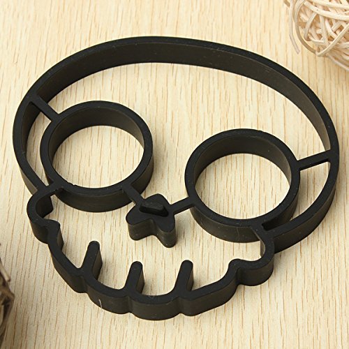 "Silicone Skull Egg Frying Mold Breakfast Pancake Mould" shopping N9