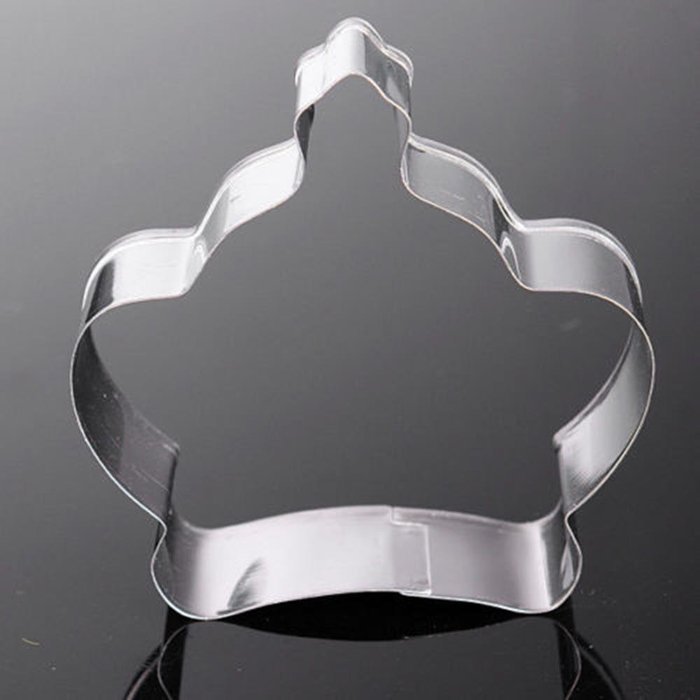 Cake & Cookie Cutters Stainless Steel Princess Crown Cookie Cutter Cake Baking Tool Mold