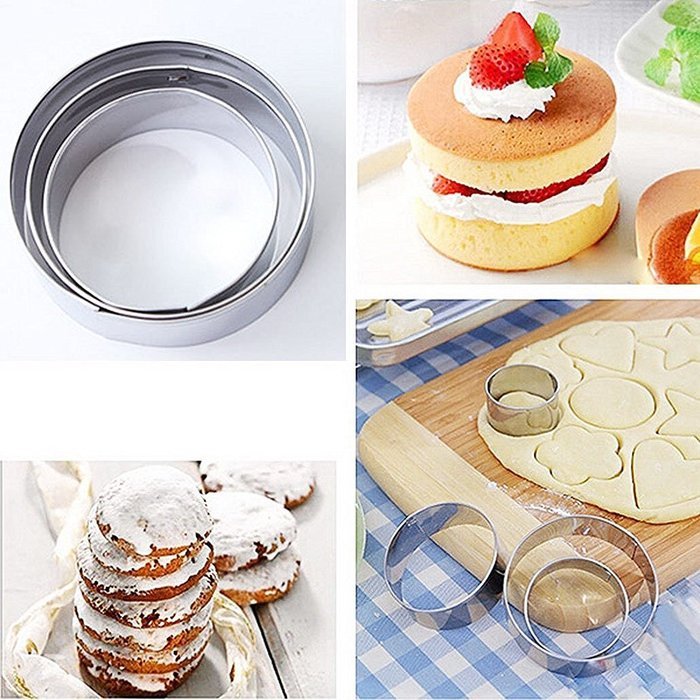 Fashionclubs 12pcs Stainless Steel Cutter Mold For Cookie/Biscuit/Sugar/Egg/Fondant/Vegetables/Fruit N4