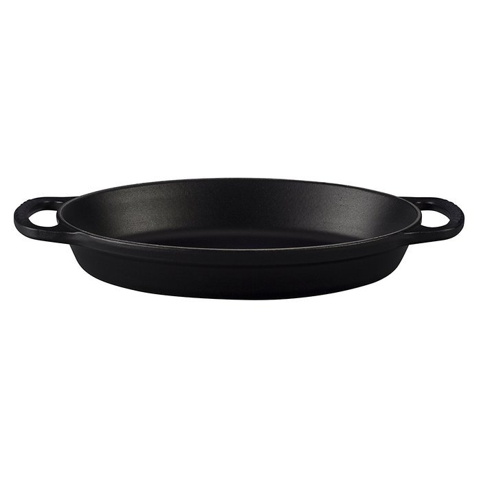 Le Creuset Signature Matte Black Enameled Cast Iron 1 Quart Oval Baker