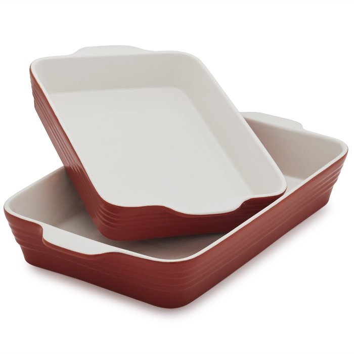 Sur La Table Stoneware Bakers M94/M95 WIN , Set of 2, Persimmon