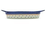 Polish Pottery Oval Baker with Handles 18-inch Classic Americana N3