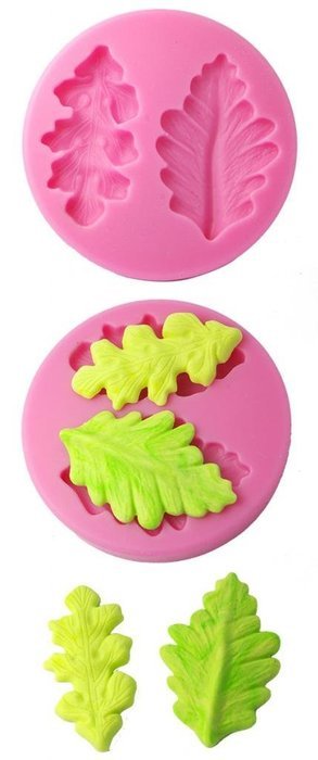 FOUR-C Silicone Sugarpaste Mold Top Decorating for Cup Cake Color Pink N2