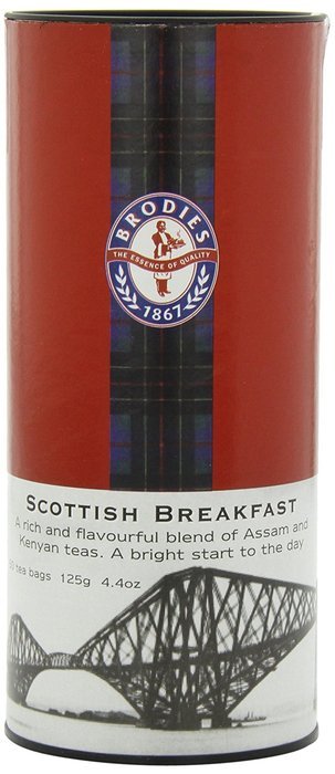 Brodies Tea, Scottish Breakfast, 50-Count Tea Bag 4.4oz