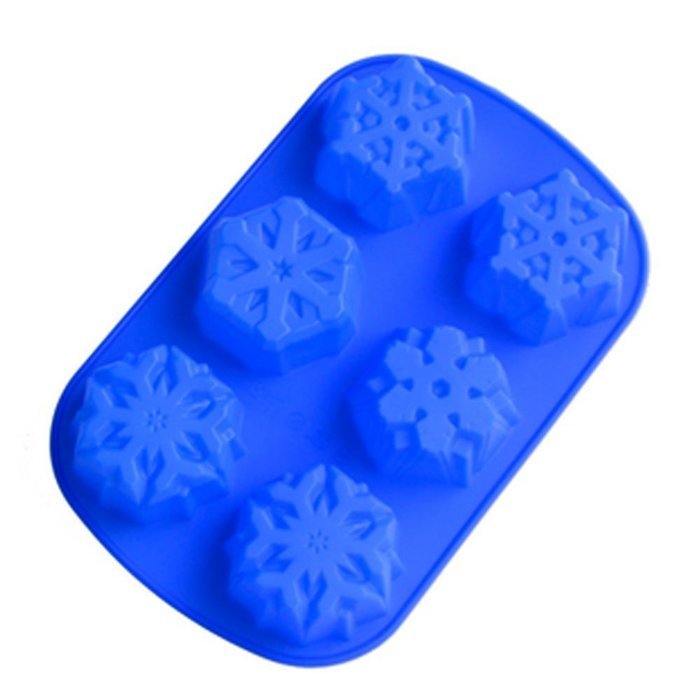 Sunsmiler 6 Even Snowflakes Silicone Cake Mold