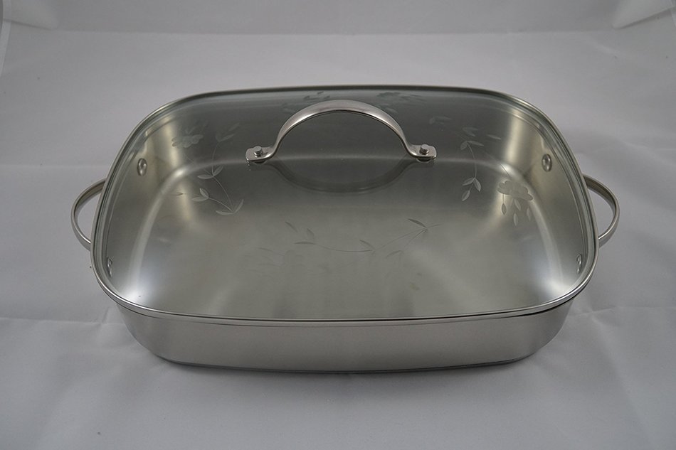 6380 - Princess House Stainless Steel Rectangular Baker