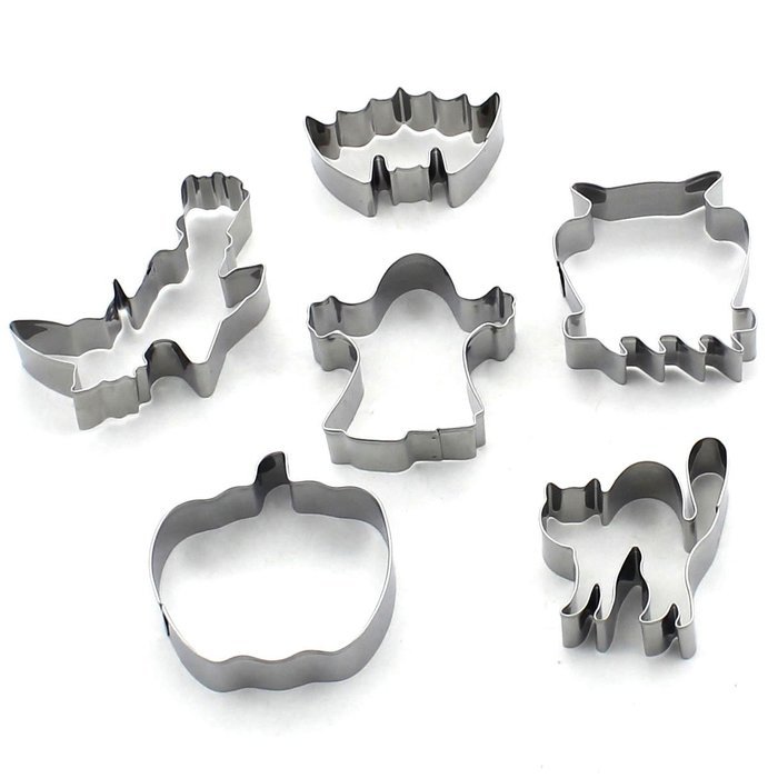 Zicome Halloween Metal Cookie Cutter, Set of 6