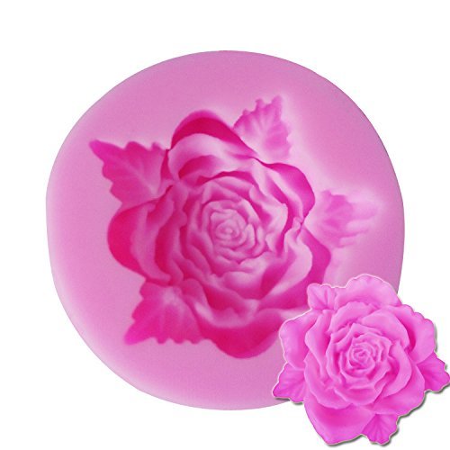 "Silicon Fondant Mold 3D Mini Rose Cake Silicone Mlod Decoration Chocolate Mould" shopping