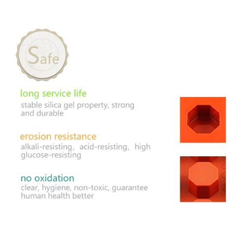 AYAMAYA 1.5*0.8 inch Cake Ice Pudding Chocolate Prisms Mold Food-Grade Silicone Bakeware N7