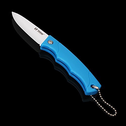 2 Color Kitchen Safe Portable Folding Ceramic Fruit Knife Cutlery (Light Green) shopping N2
