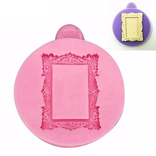 "dipshop Square Frame Fondant Mold Silicone Mould Cake Decoration Tool" shopping N2
