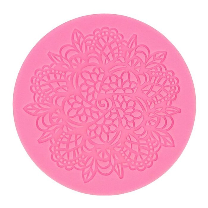 reentry-phenomenon Silicone Lace Fondant Mold Sugar Candy Cake Decorating Mould Baking Tool