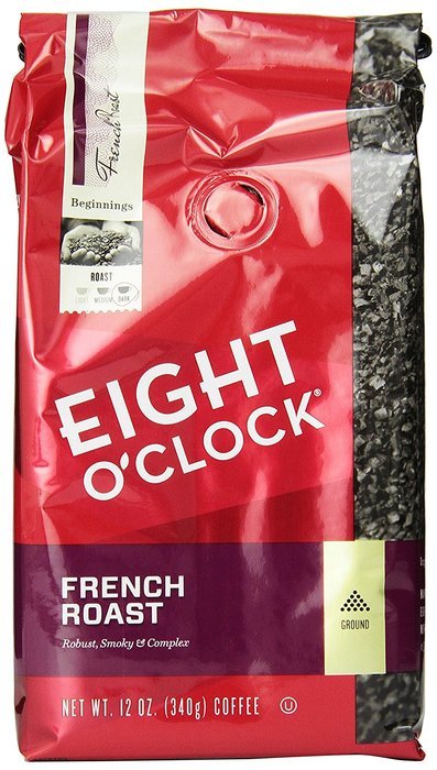 Eight O'Clock French Roast Ground Coffee, 12-Ounce (Pack of 6)