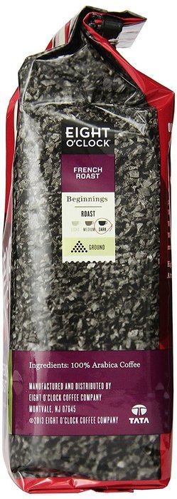 Eight O'Clock French Roast Ground Coffee, 12-Ounce (Pack of 6) N2