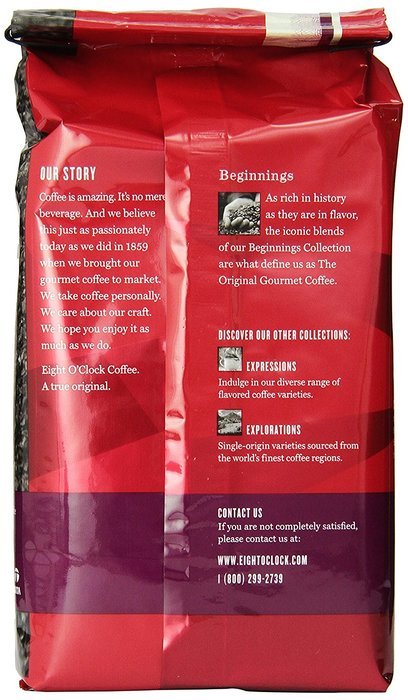 Eight O'Clock French Roast Ground Coffee, 12-Ounce (Pack of 6) N3