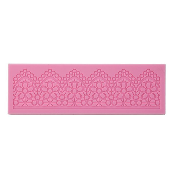 Pretty Lace Silicone Fondant Mold Mould Cake Decoration Baking Tool 170x50mm New