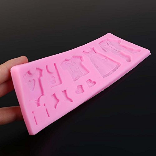 Baby shoes design fondant decorating tool gum paste mold non-stick mold 3D Rose Flower Fondant Cake Chocolate... N5