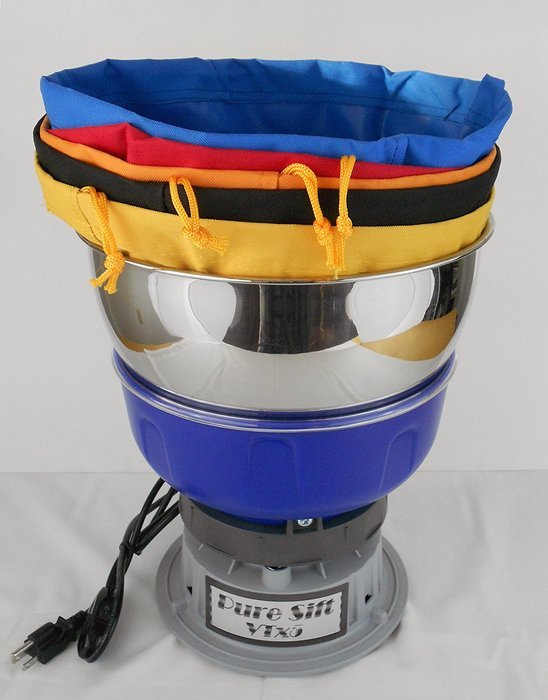 Electric Shaker: Pollen & Trichomes Sifter with 5 Screens (Pure Sift VTx5) - N8