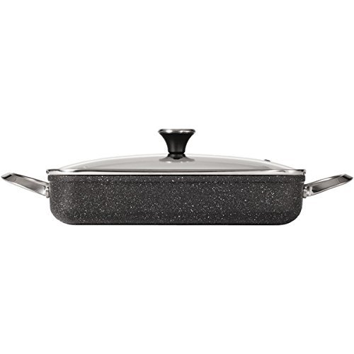 Starfrit 9" x 13"/5.3 quart Rectangular Dish with Lid, Black